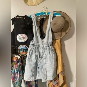 Vintage Bonnie Jean overall shorts